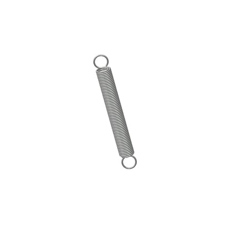 Extension Spring, O= .437, L= 3.50, W= .0475 C-163 R